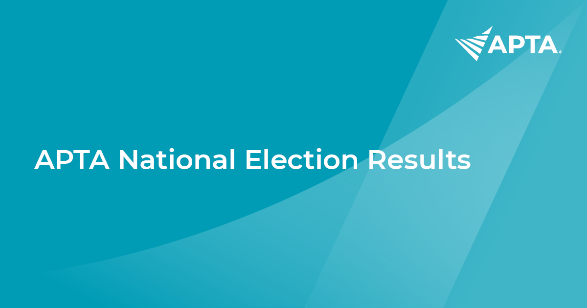 News APTA 2023 House of Delegates Election Results Announced APTA