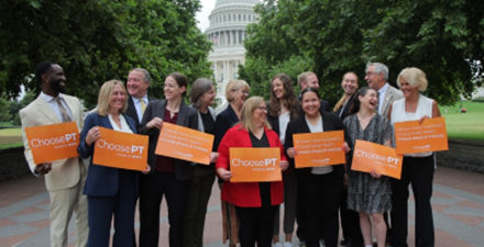 Choose PT advocates posing on Capitol Hill